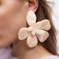Flower Shape Double Layer Large Earrings