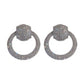 Hoop Rhinestones Earrings (Large)
